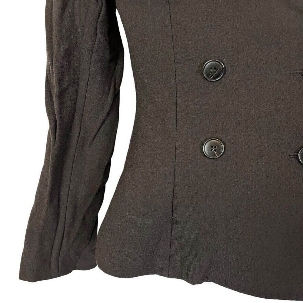 Dolce & Gabbana Womens Brown Wool Steampunk Whimsigoth Suit Jacket Blazer 40 / 4 - Picture 6 of 16